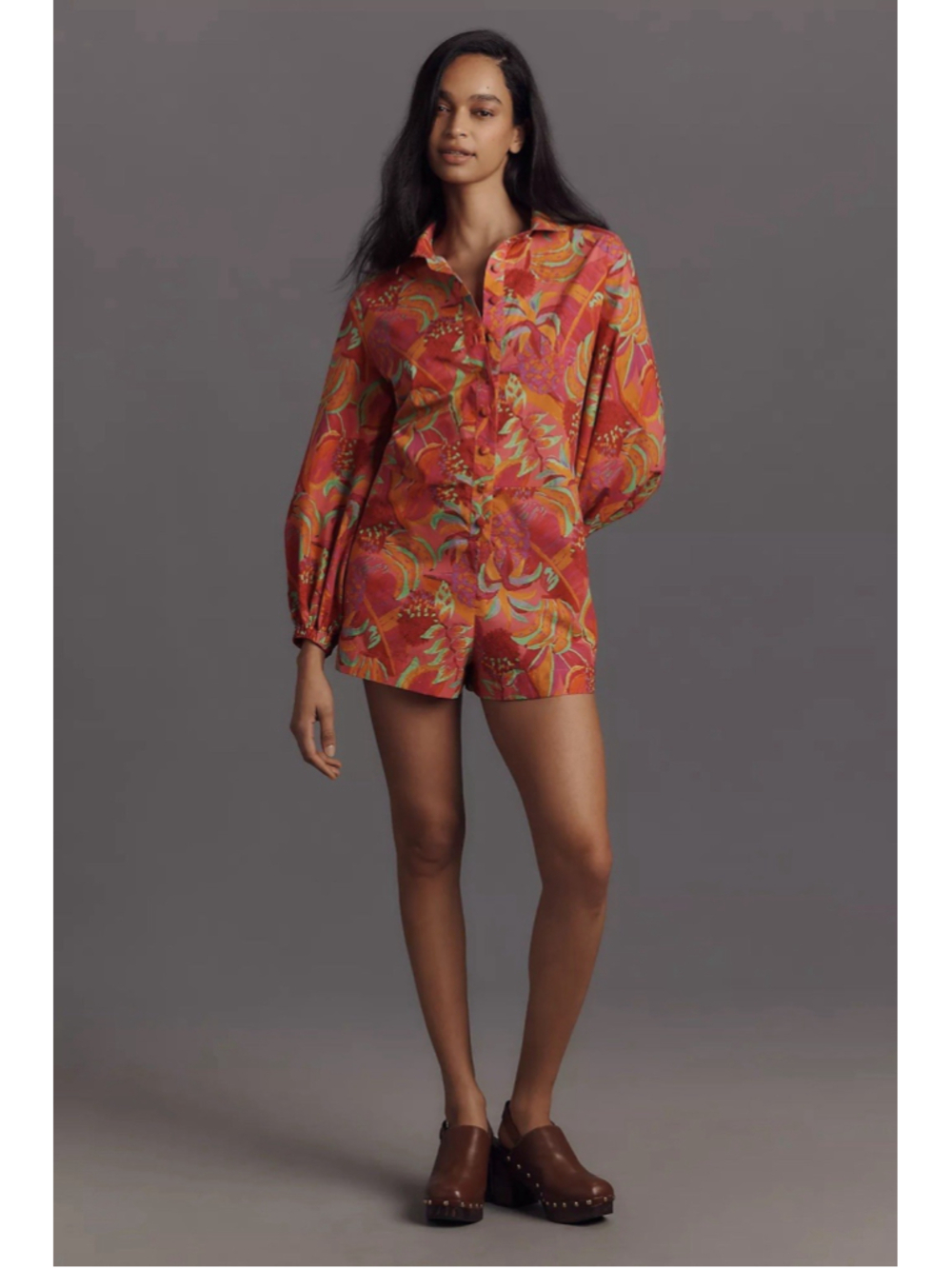 FARM Rio Red Multi-Color Floral Print Romper - Picture 4 of 15